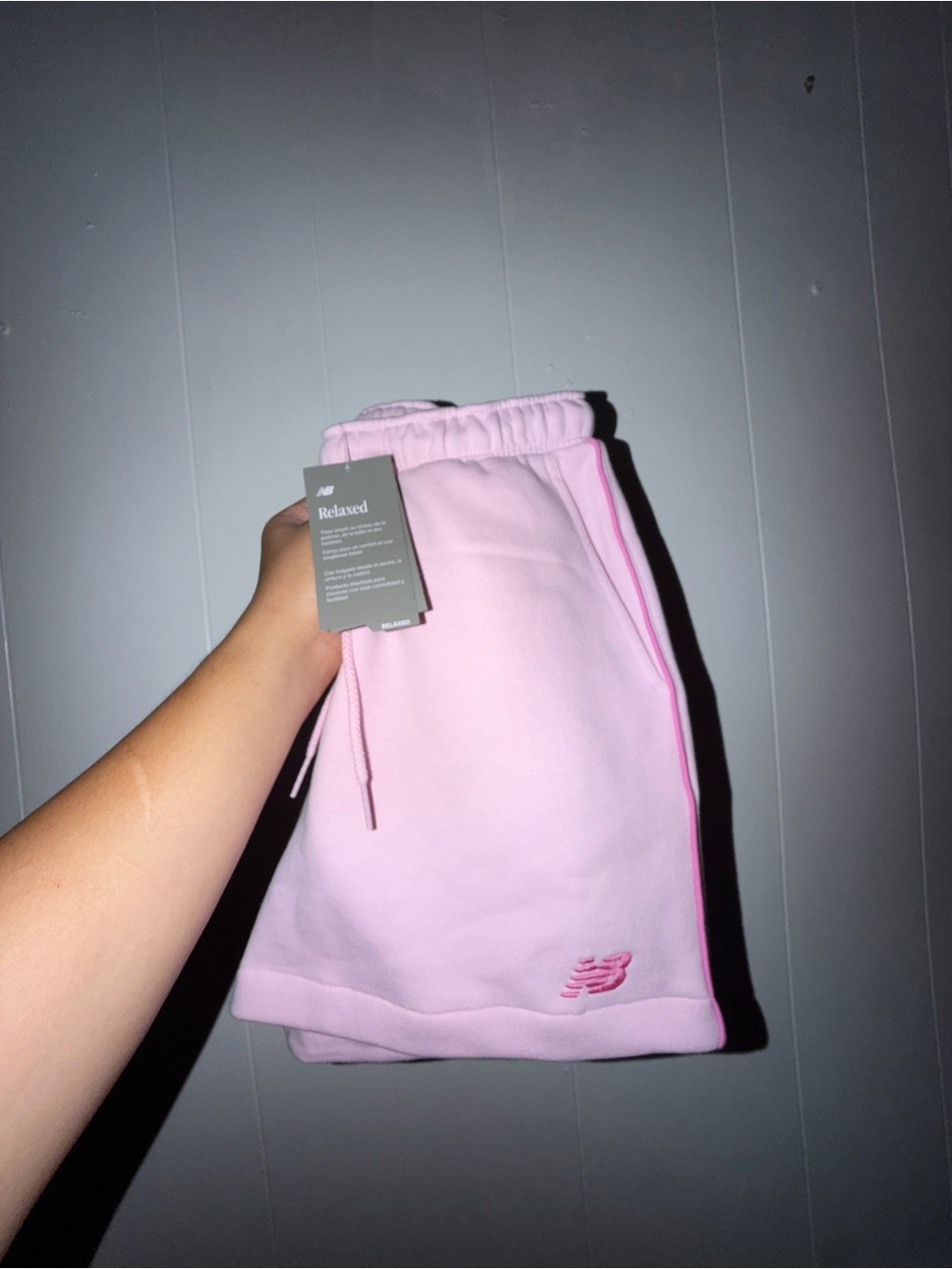 Women New balance piped fleece shorts Size S